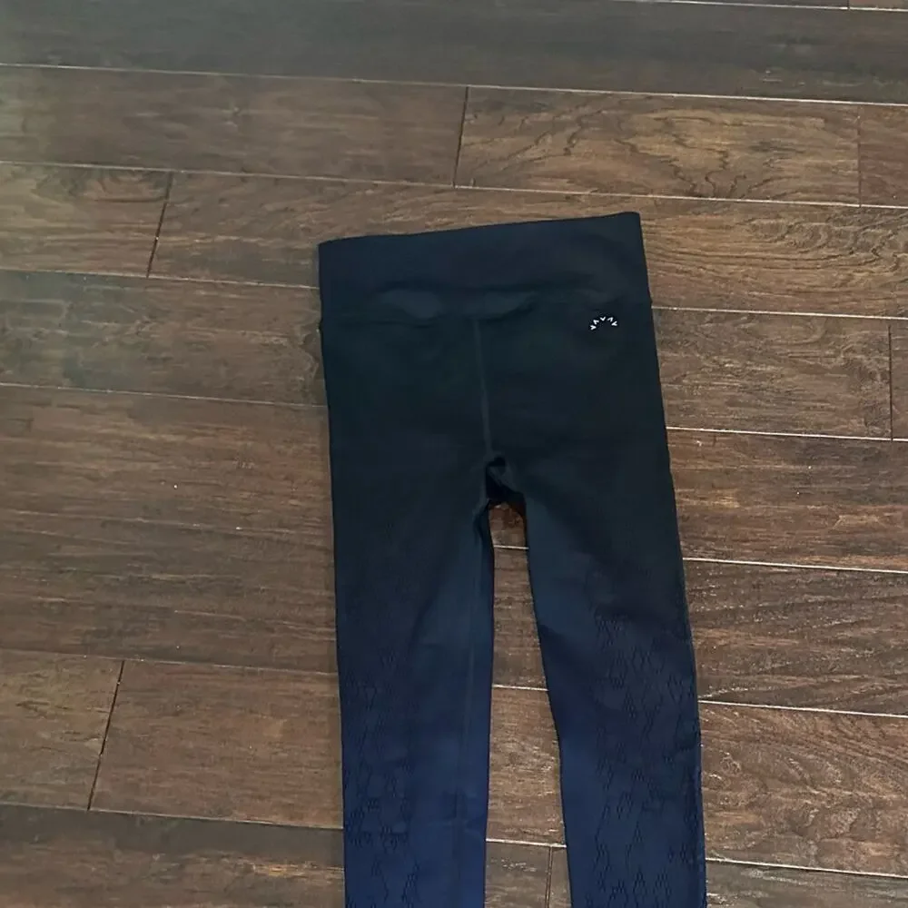 Varley Dover dip dye legging black ombré blue Yoga Active Size XXS XS